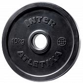Диск обрезиненный InterAtletika LCA025-M 10 кг