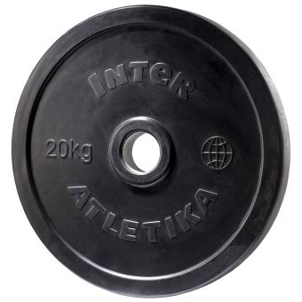Диск обрезиненный InterAtletika LCA027-M 20 кг