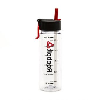 Бутылка для воды Reebok RABT-P65CLWORD Clear 0,65л