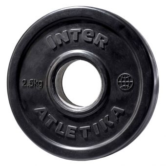 Диск обрезиненный InterAtletika LCA023-M 2,5 кг